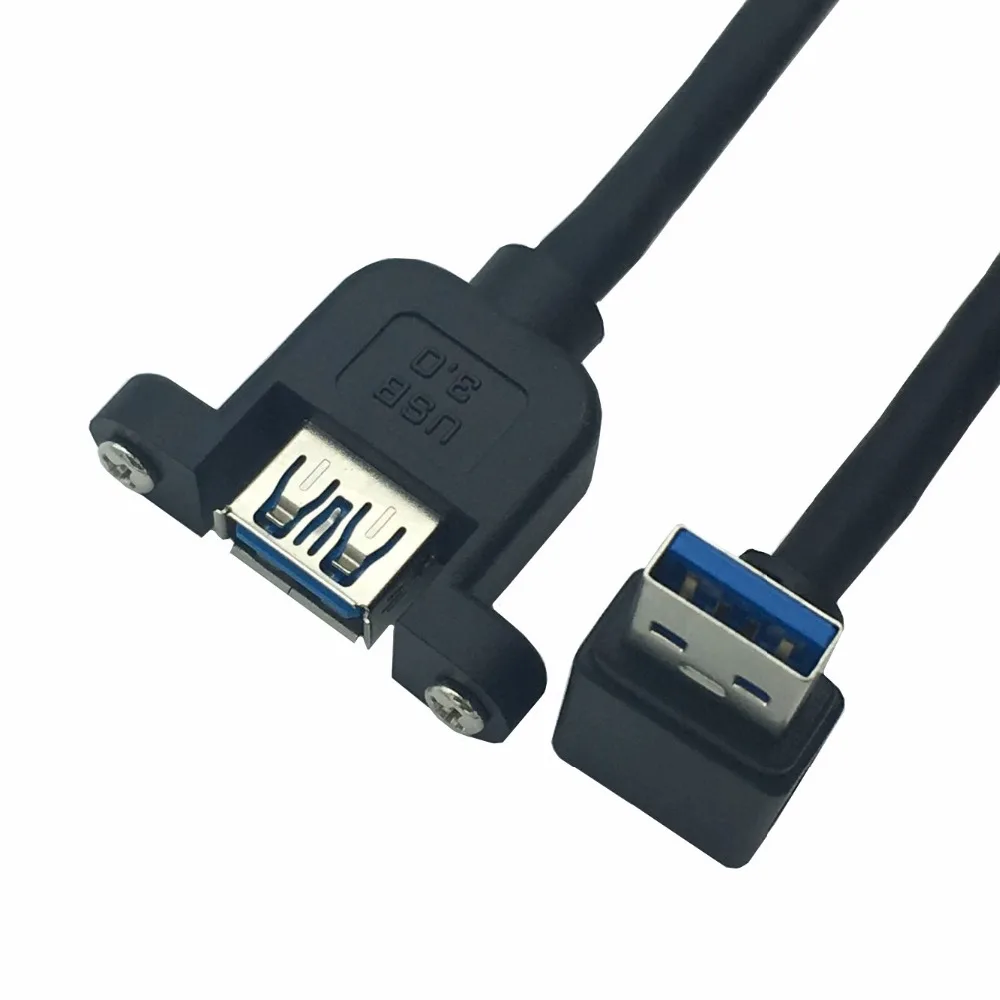 USB 3 0 A папа 90 градусов вверх и вниз левый правый угол к мама Панельное крепление