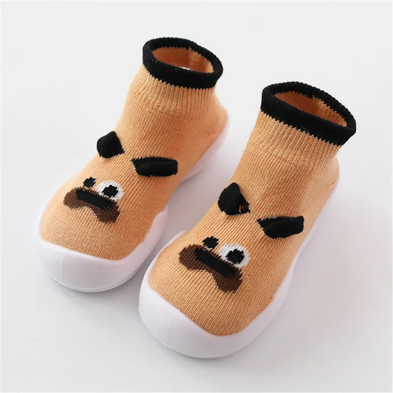 Носки для малышей противоскользящие носки маленьких девочек теплые мальчиков и