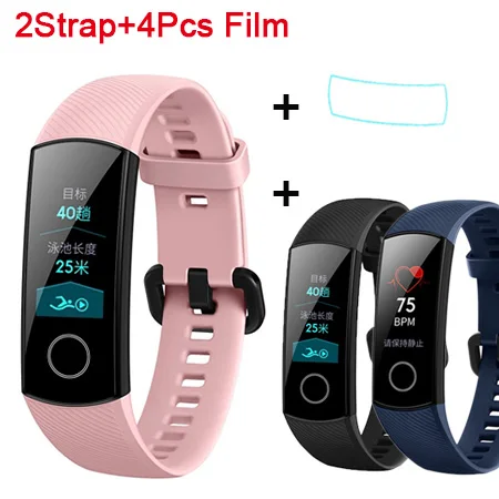 Package 11 Смарт-браслет huawei Honor Band 4, цветной фитнес-браслет Amoled, Смарт-часы, браслет с сенсорной панелью, пульсометр, Кнопка сна - Цвет: Package 11