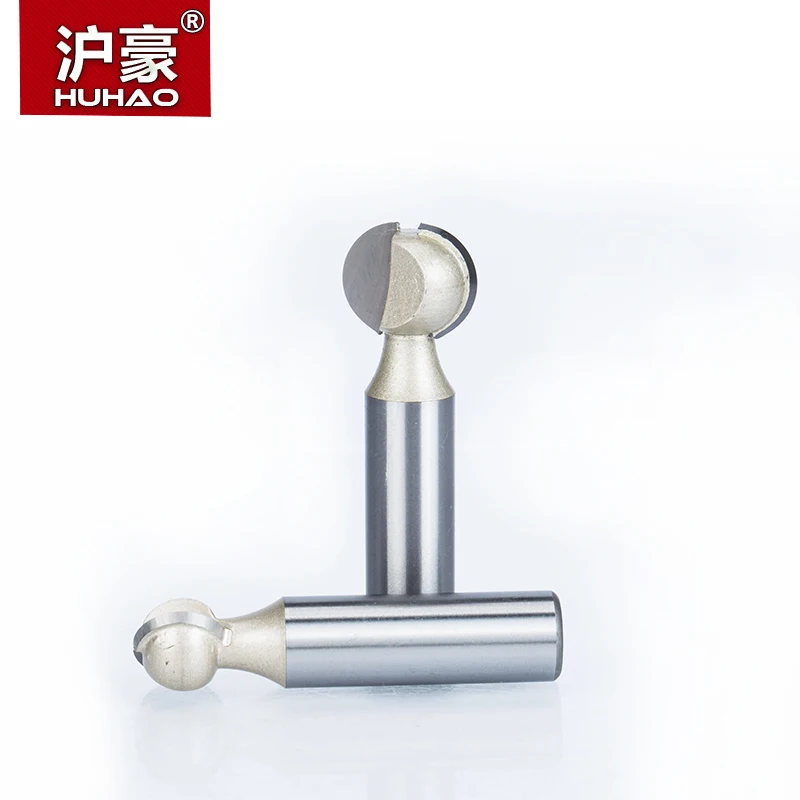 

HUHAO 1pc Shank 1/2" 1/4" Round Carving Bit Making Mould CNC Bits For Wood CNC Woodworking Round 3D Engraving Bits