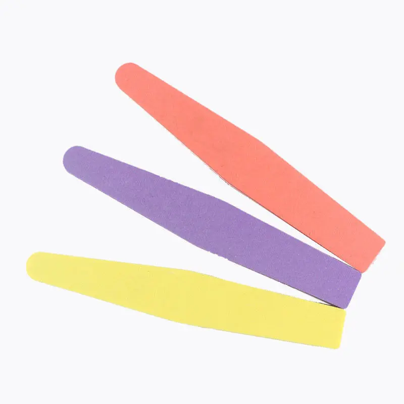 Цвет отправляется случайным образом! 2 шт. двухсторонние пилки для ногтей