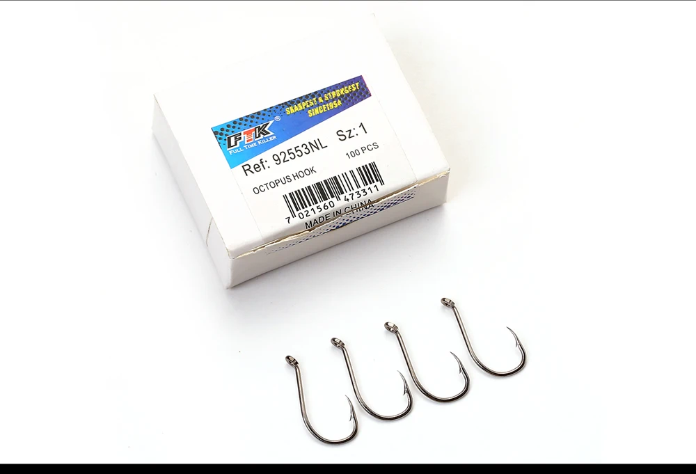 FTK 92553NL Восьмиугольные крючки 3/0#-1/0# и 1#-5# из Норвегии для ловли карпа Anzol рыболовные снасти