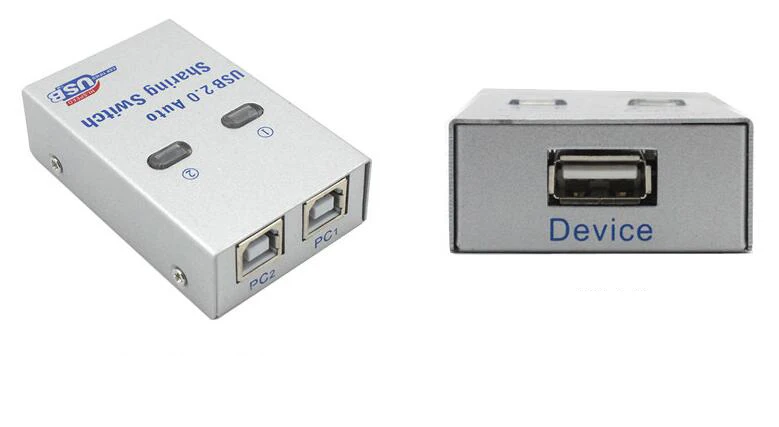 2 в 1 выход USB 0 автоматический и ручной Обмен переключатель для ПК компьютера на