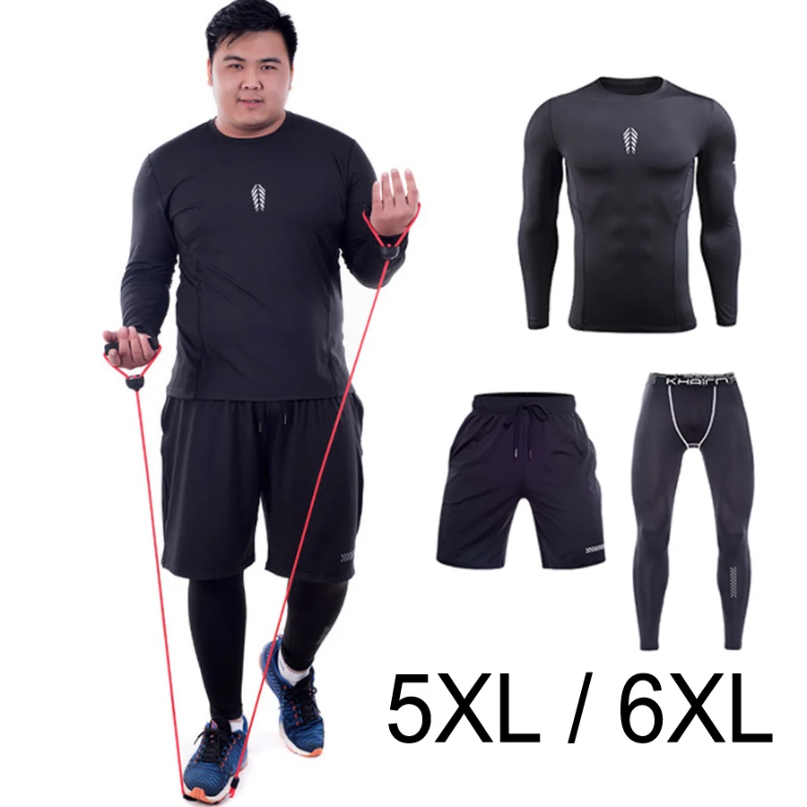 Мужские шорты для бега размера плюс 5XL 6XL, эластичные быстросохнущие костюмы для тренировок, тренажерного зала, фитнеса, тренировок, спортивных трусцовых шорт с карманом