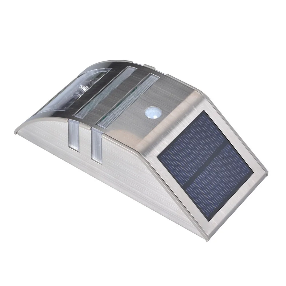 STAINLESS LED SOLAR SECURITY LIGHT SPOTLIGHT PIR SENSOR OUTDOOR GARDEN WALL LAMP | Лампы и освещение