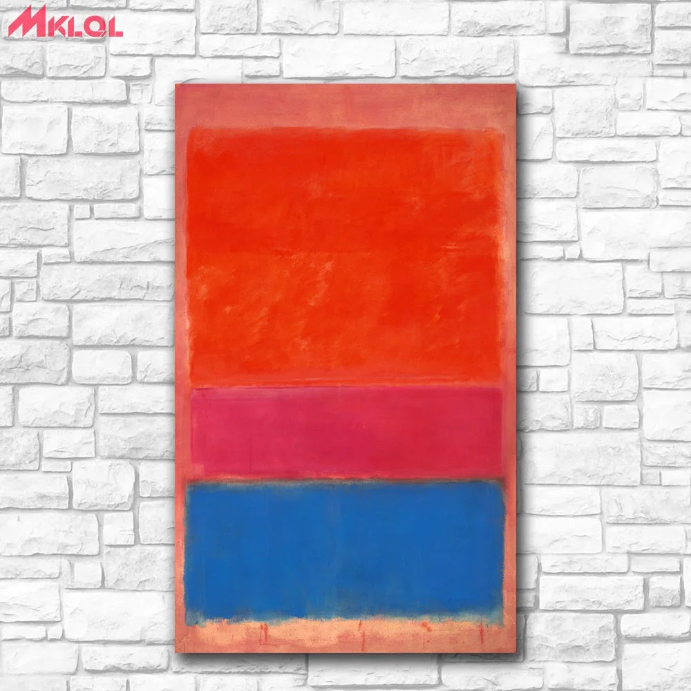 No-1-Королевский-Красный-и-синий от Марка Ротко Paiting домашний декор на холсте Современная Настенная живопись холст печатные плакаты картины