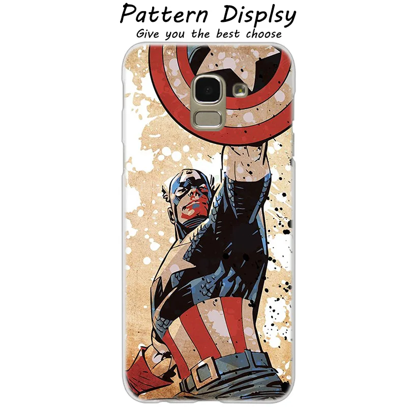 Герой Marvel Капитан Америка футляр для samsung Galaxy J2Pro J4 J6 J8 J3 J5 J7 2017EU Prime Core плюс крышка моды