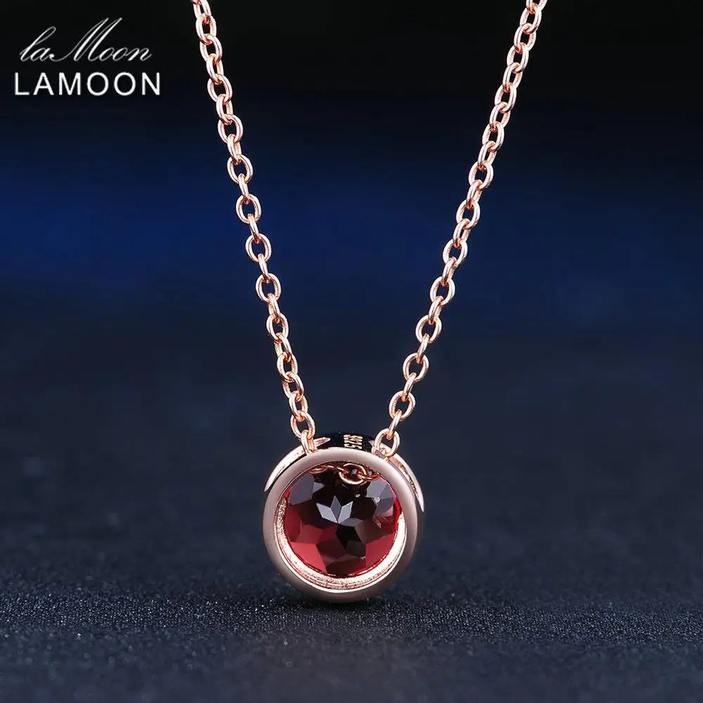 Женское ожерелье из серебра 925 пробы с красным гранатом|necklace necklace|necklace simplenecklace