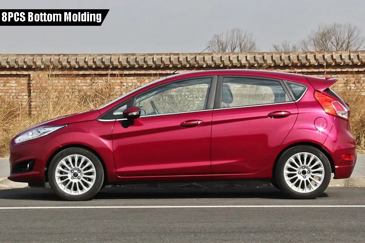 8 pcs Комплект оконные стойки подоконник формовочная отделка точно подходит для Ford Fiesta хэтчбек - Цвет: 8 pcs