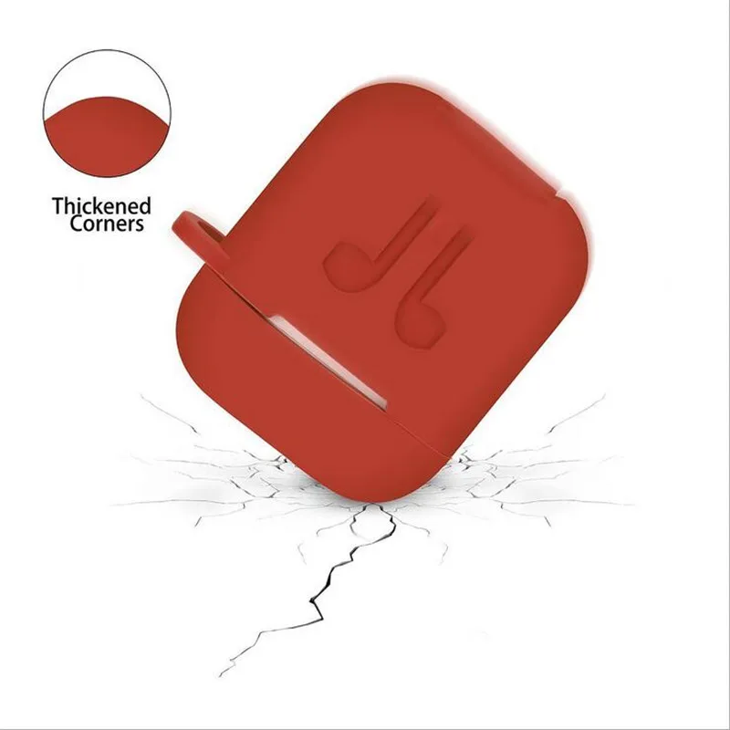 Silicone Wireless Earphones Case For AirPods Earbuds Protective Cover Bluetooth Accessories Kit for Apple Air pods Charging Box |