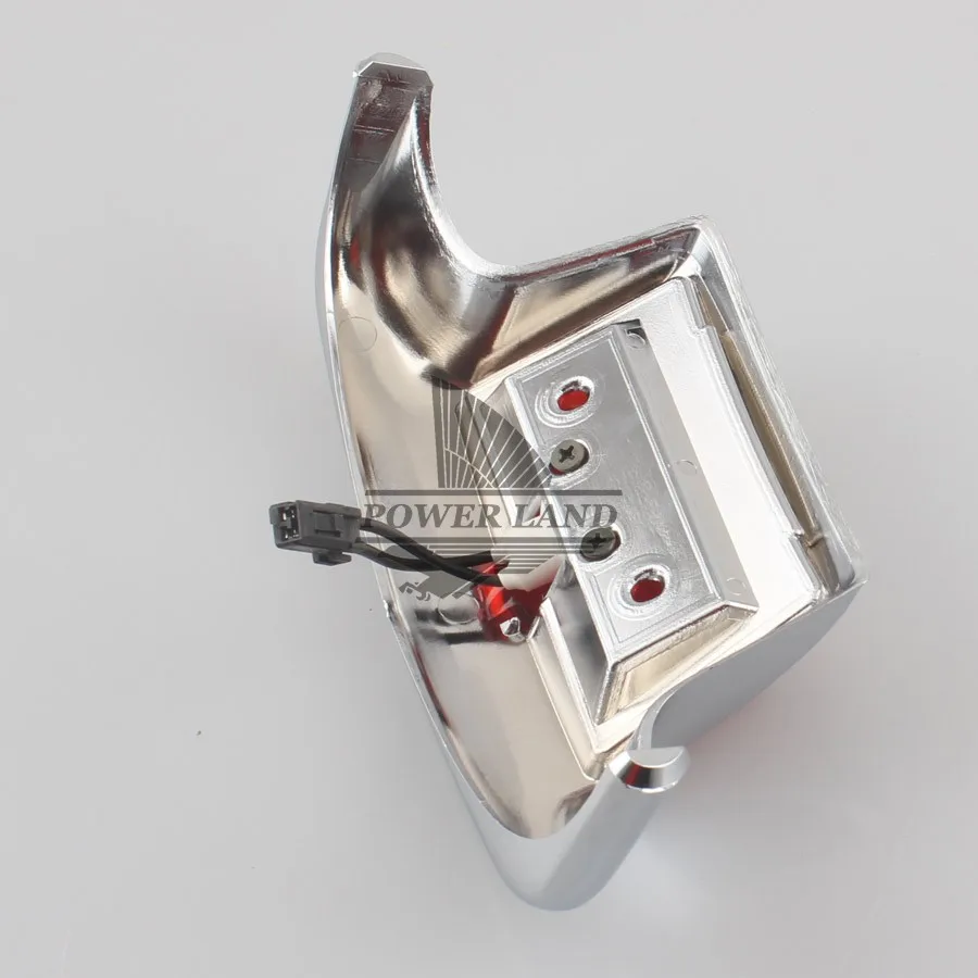 Хромированный наконечник заднего крыла мотоцикла светодиодный фонарь красная