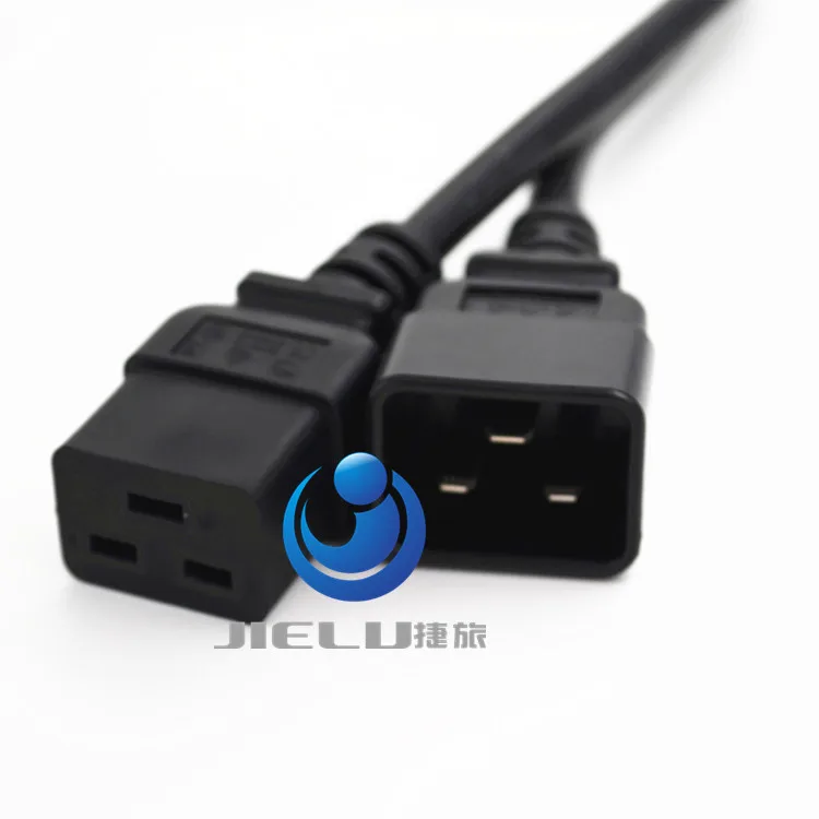 IEC320 женский C19 мужчинами C20 Мощность Сетевой удлинитель 1 8 м для PDU UPS 16A тяжелых