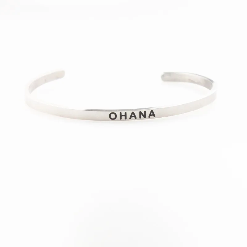 Всегда в моем сердце браслеты из нержавеющей стали с лазерной гравировкой