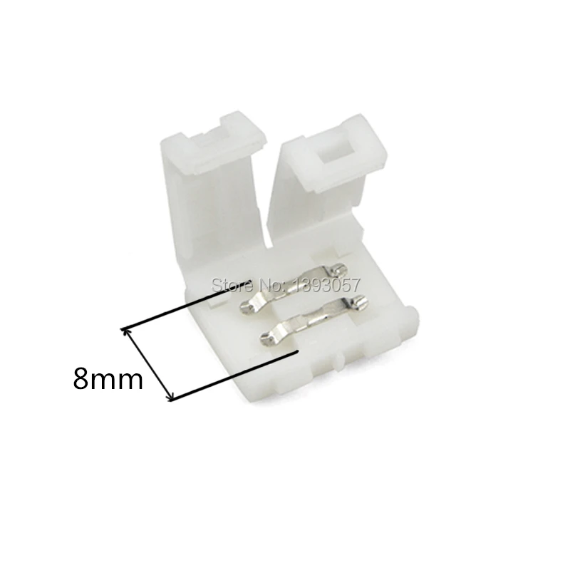 50 шт. разъемы для светодиодной ленты 3528 8 мм|led strip connector|strip connector2pin led connector |