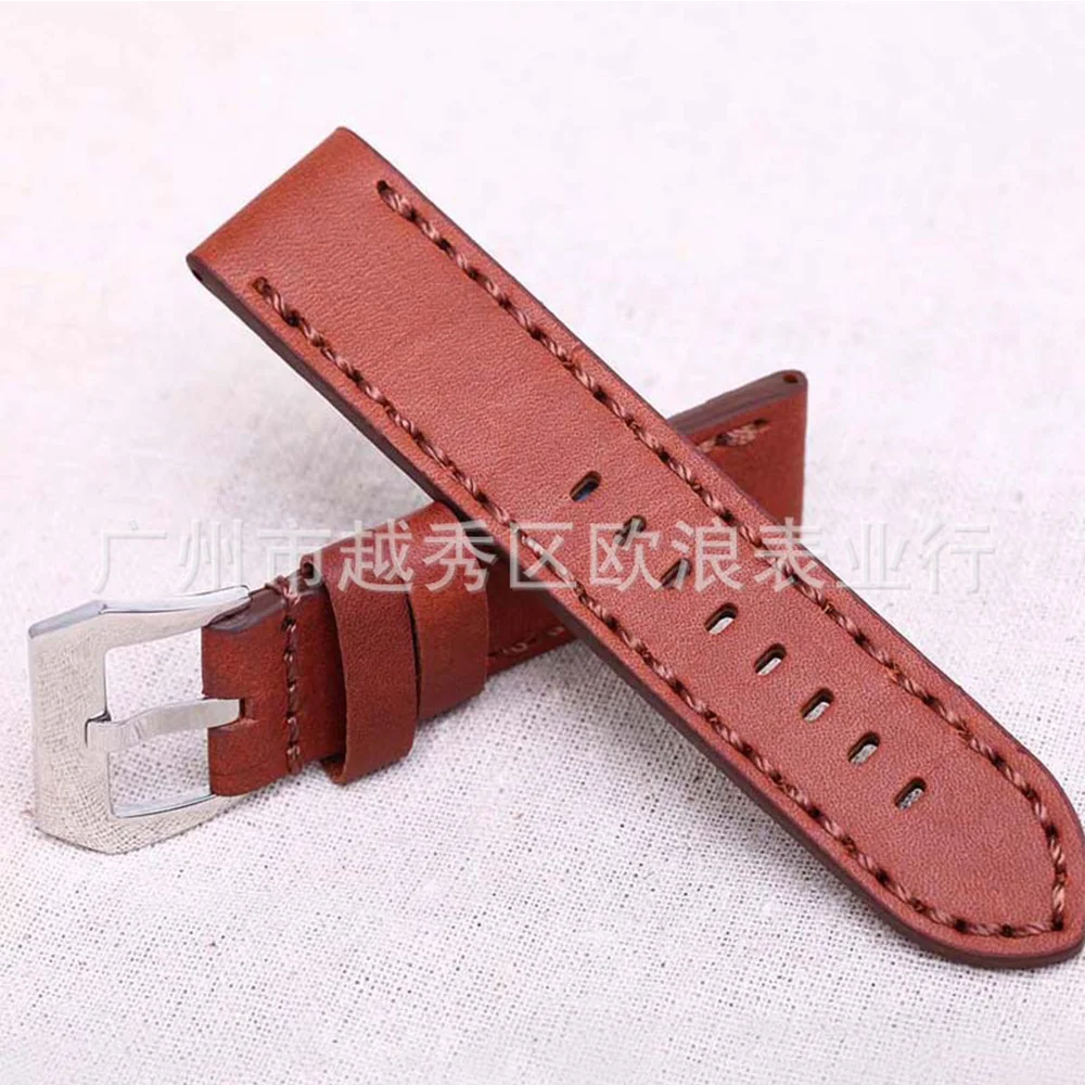 Genuine Leather Watchband For Wristwatch Straps 20mm/22mm/24mm/26mm Comfortable Breathable Sweatproof Straps Watch Accessories