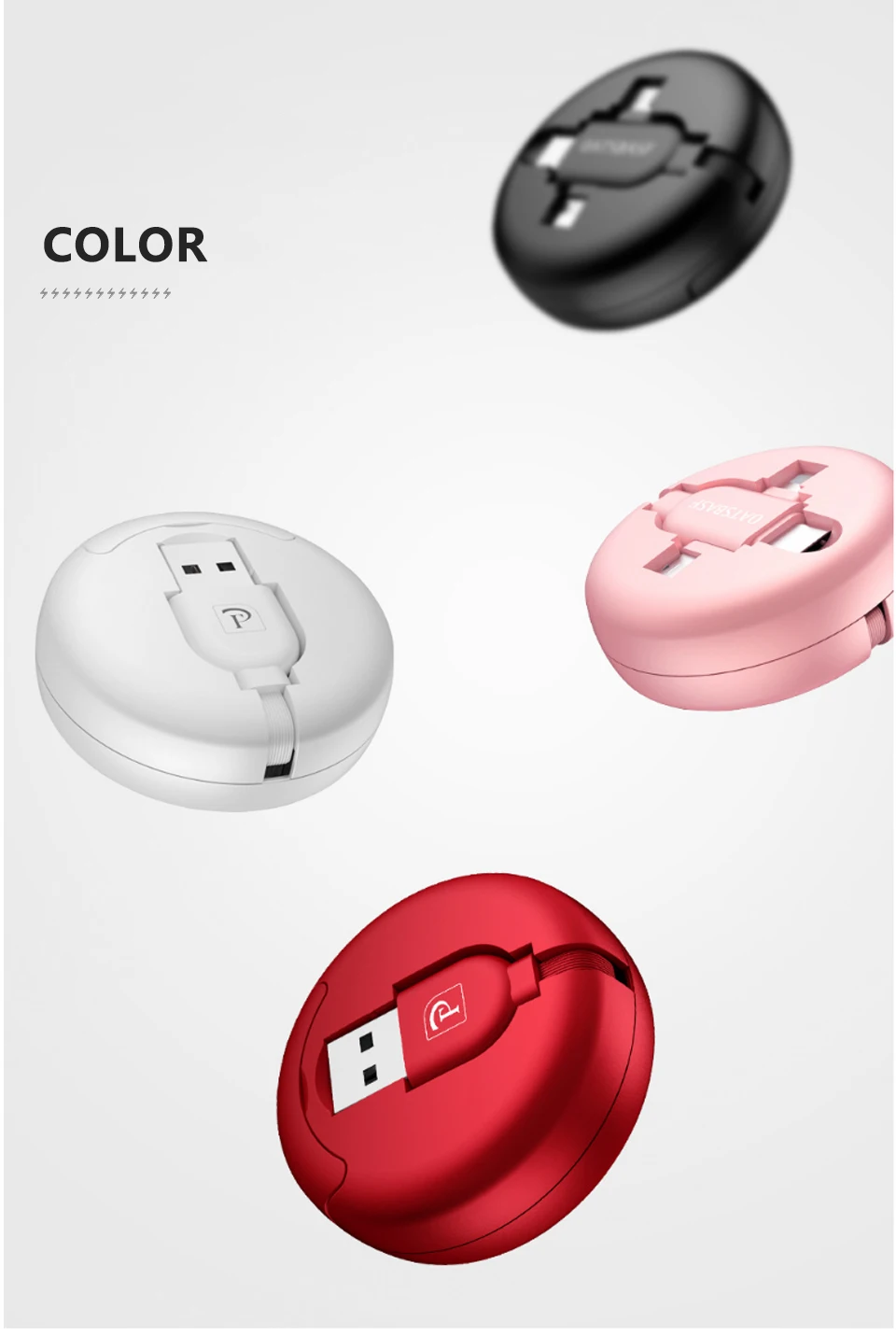 Черный usb-кабель для зарядки mini 3 в 1 usb кабель 1 м Универсальный зарядный кабель для iphone xiaomi huawei samsung