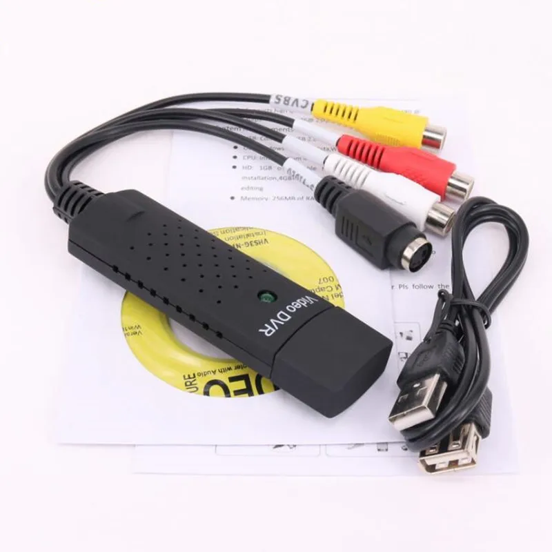 Новое поступление USB 2 0 Easycap захват 4 канальный видео ТВ DVD VHS Аудио Захват адаптер