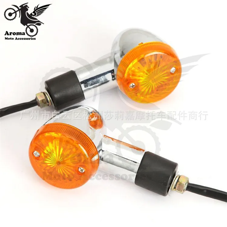 Универсальная часть оранжевого объектива Передняя Задняя фара мотоцикла