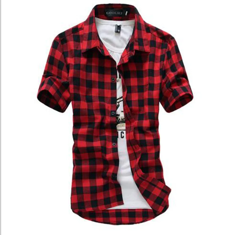 Рубашка детская с коротким рукавом повседневная хлопковая блузка для мальчиков