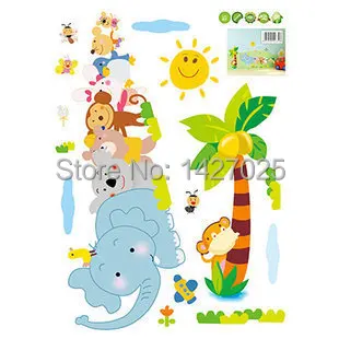 Removable Wall Stickers three generations of children's room decor baby nursery wall stickers AY639 classroom | Дом и сад