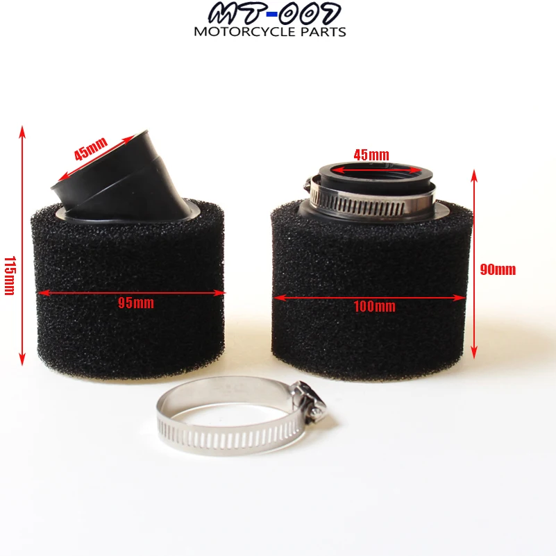 Free Shipping KAYO Apollo Bosuer xmotos 140/150/160cc dirt pit bikes use 45mm air filter fit zongshen YX150 /160cc engine parts |