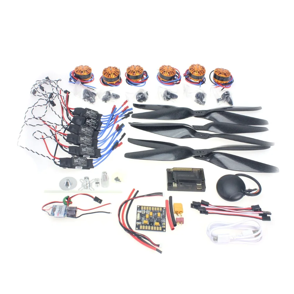 F15276 A RC HexaCopter Самолет Электронный комплект: 700KV бесщеточный двигатель 30A ESC 1255