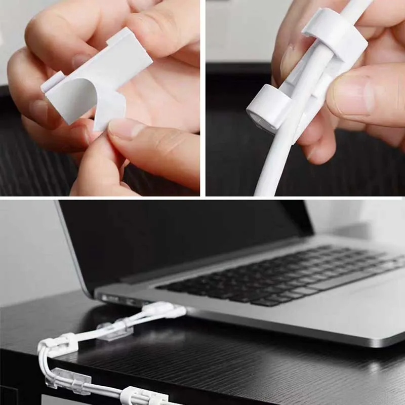 20 шт. пластиковые зажимы для кабелей|Кабельные зажимы| |