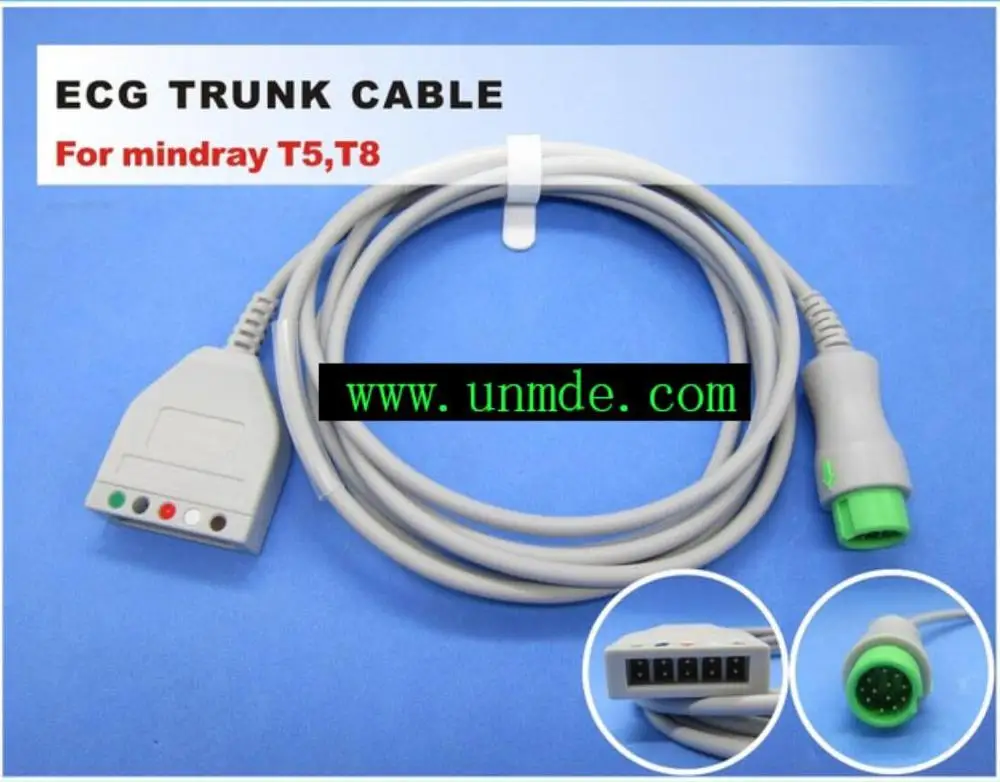 Для нового магистрального кабеля Mindray T5 T6 T8 12 контактов ecg 3-lead 5 lead с 1K ohm Резистор