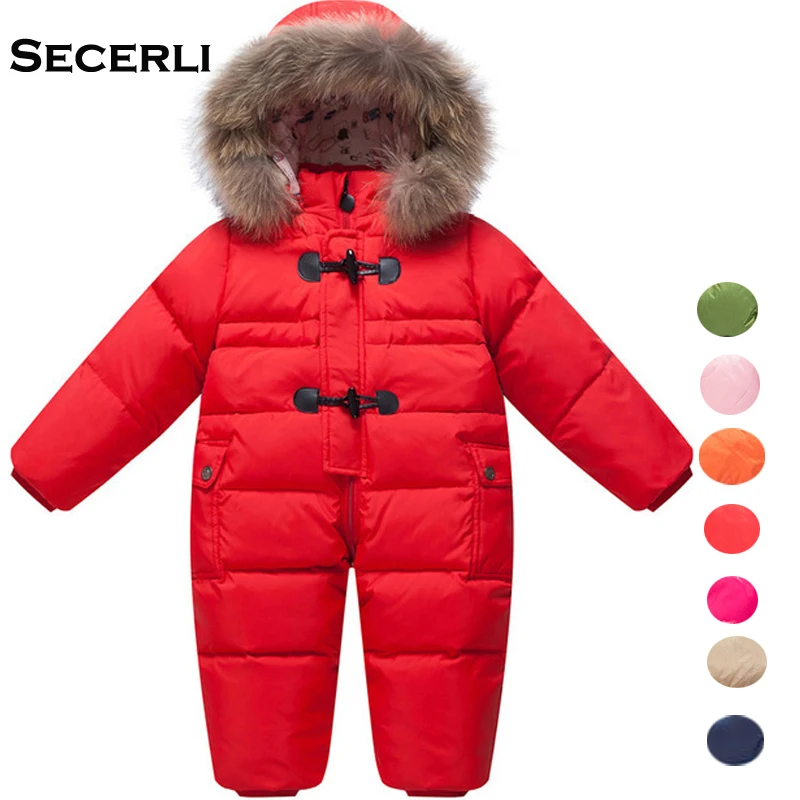 Зимний комбинезон для маленьких девочек и мальчиков 12 мес., 24 мес., 36 мес., детский зимний комбинезон с капюшоном, ветрозащитный Теплый комбинезон для малышей, детский лыжный костюм, комбинезоны