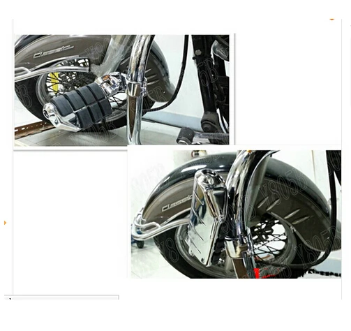 Черные передние левые и правые подножки колышки для ног Kawasaki Vulcan Classic VN 400 500 800 900