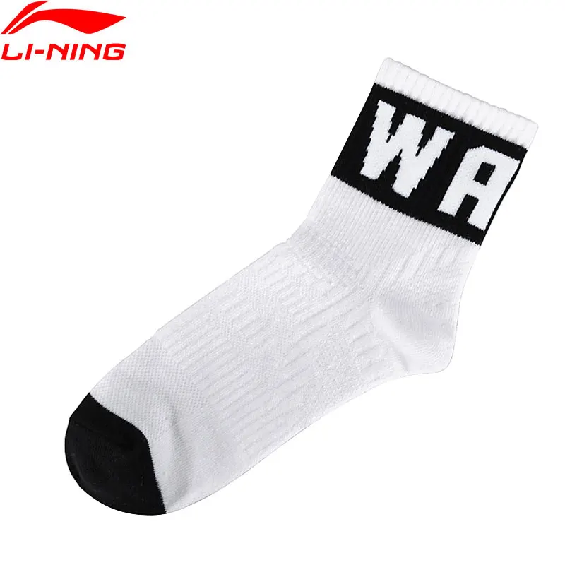 Li Ning мужские носки серии Уэйд 46.5% хлопок 30.5% полиэстер 19.5% акрил 3.5% спандекс