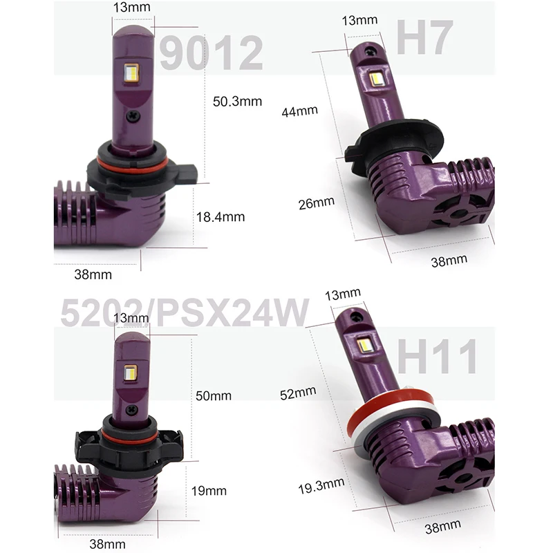 70 Вт LED Sharp Chip 5200LM H11 фары Противотуманные H8 H4 9005 9006 6000K 12В 24В H7 автомобильные