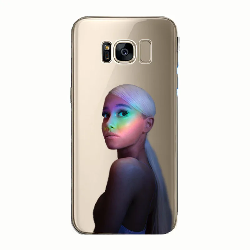 Мягкие силиконовые чехлы-подсластители Ariana Grande AG Rainbow для samsung s8 S9 s10 plus Note8 9 10 s6 s7
