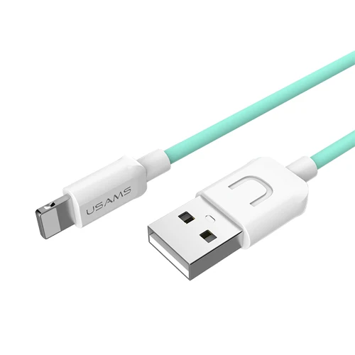 4 шт./партия Usb кабель для iPhone X, USAMS 2A кабель для быстрой зарядки для iPhone 8 Дата кабель светильник usb поддержка кабелей IOS 11 10 9 - Цвет: Зеленый