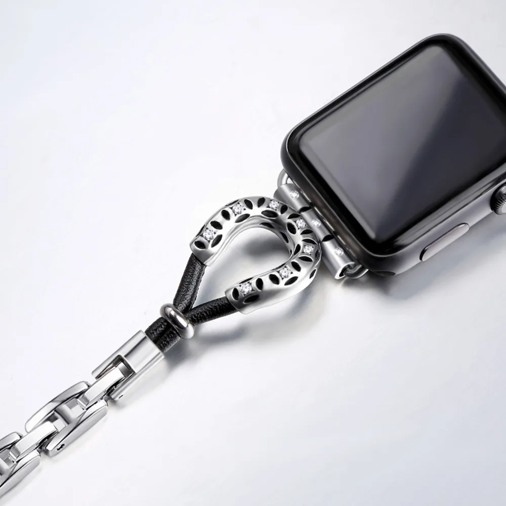 Ремешок из нержавеющей стали для Apple watch 38 мм 42 iwatch band 40 44 металлический браслет