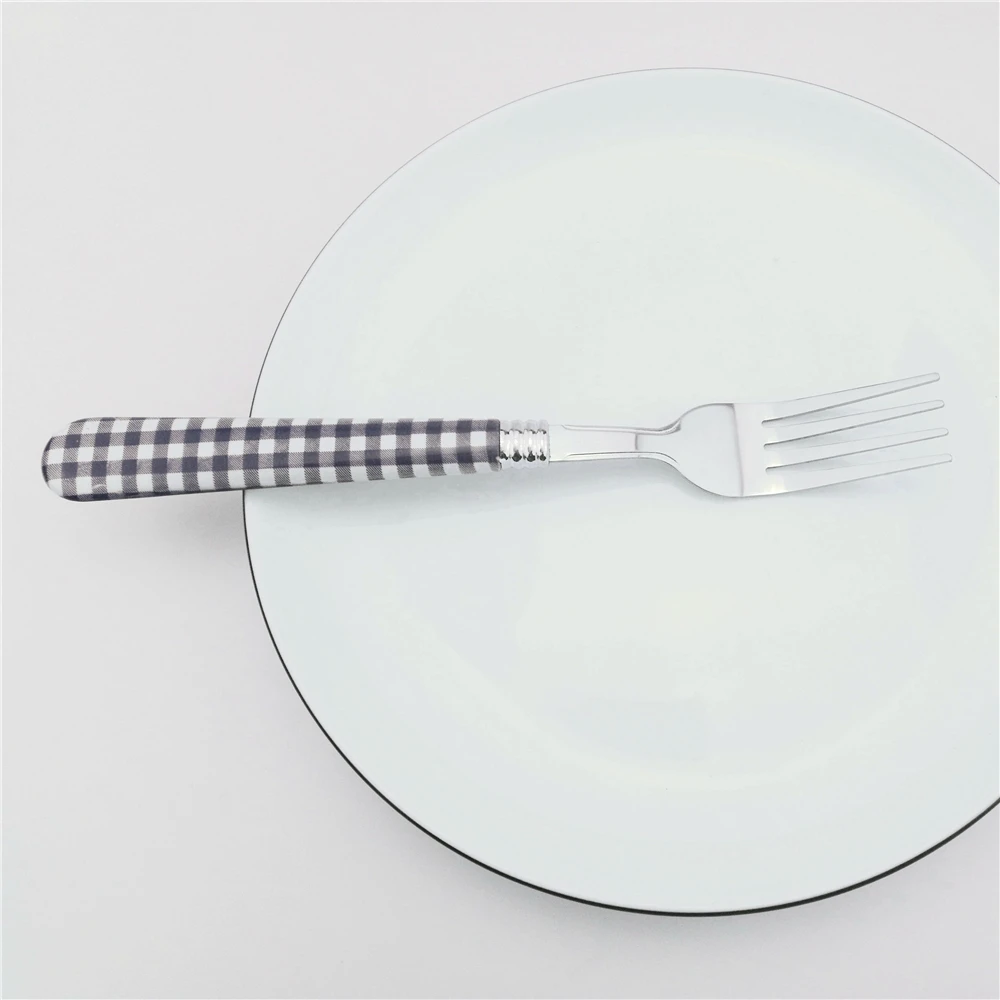 1 шт. столовая вилка Десертная Вилка торт набор Нержавеющая сталь матовая зеленая