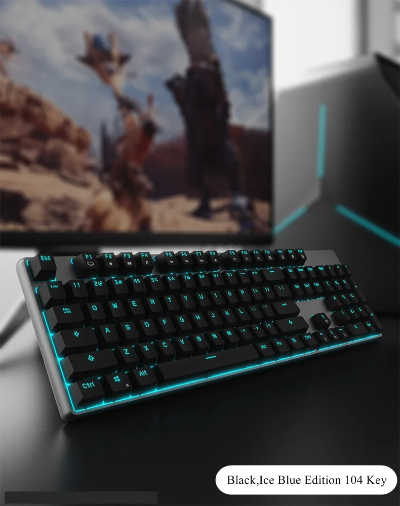 Новое поступление RK601/602 Mitch Rabbit эргономичная USB Проводная Механическая клавиатура с антипривидением оригинальная ось вишни, корпус из алюминиевого сплава