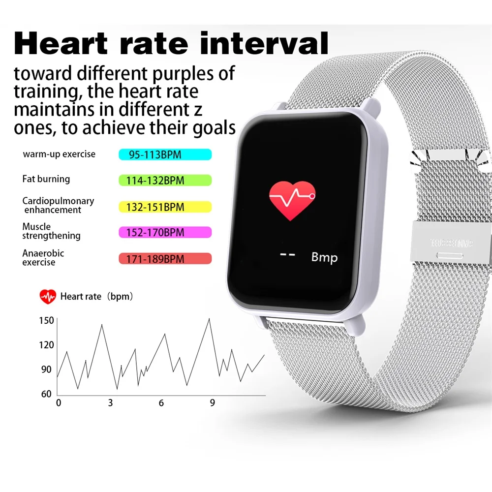 696 R6 умный Браслет Смарт-браслет для фитнеса полный Экран Touch Спорт метр шаг