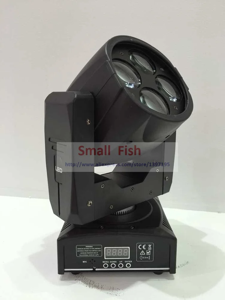 4 шт. Бесплатная доставка 60 Вт Led Moving Head Beam Spot Wash Effect Light 4x15 Супер яркое мини