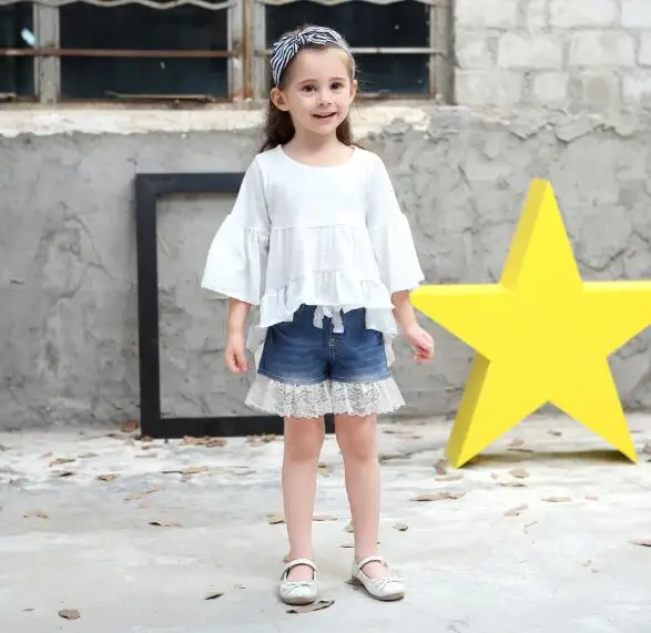 Red Black White New Fashion Spring Summer Girls Shirt Dress Children Little Fairy Princess Formal Europe Style Cute Kids | Детская