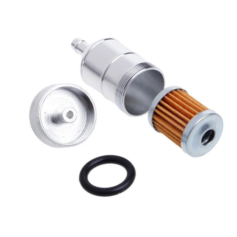 

Universal Aluminium Inline Fuel Oil Filter 1/4" 6mm Motorcycle Pit Dirt Bike Fuel filter Drop shipping