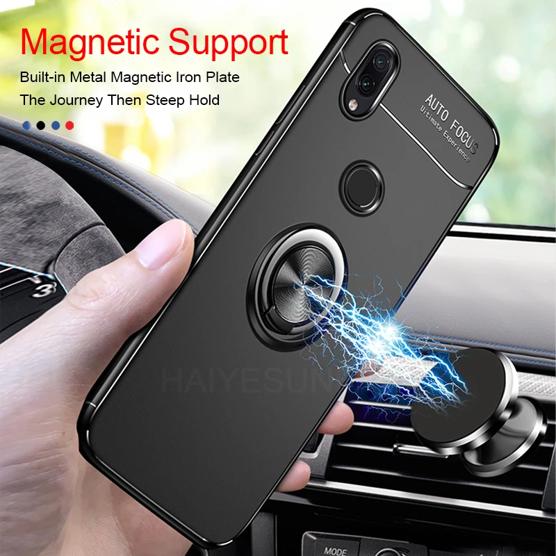 Роскошный Магнитный чехол-бампер для Redmi Note 7 5 6 Pro силиконовый чехол A2 Lite