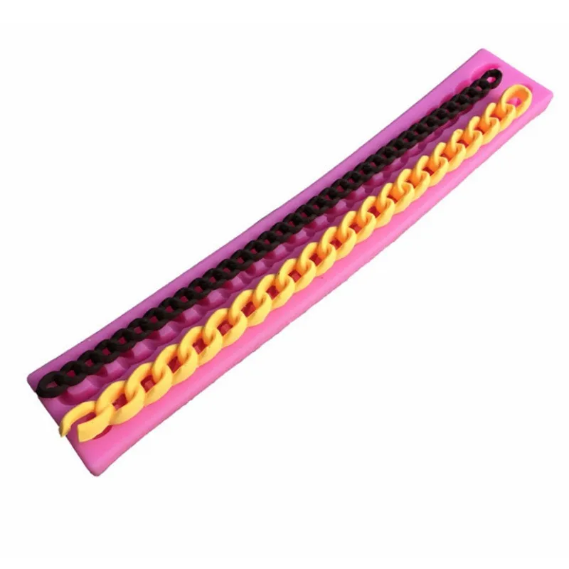 Форма для торта в форме цепочки 1 шт. силиконовый резак бусины помадки сахарное