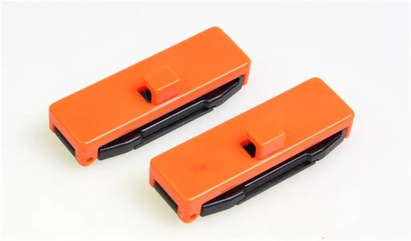 Orange 2 шт., автомобильный стиль, пряжки ремня безопасности, чехлы, защитные, против царапин, пылезащитные зажимы, фиксаторы для ремня, фиксаторы для ремня, регулировка зажима, герметичность - Название цвета: Orange