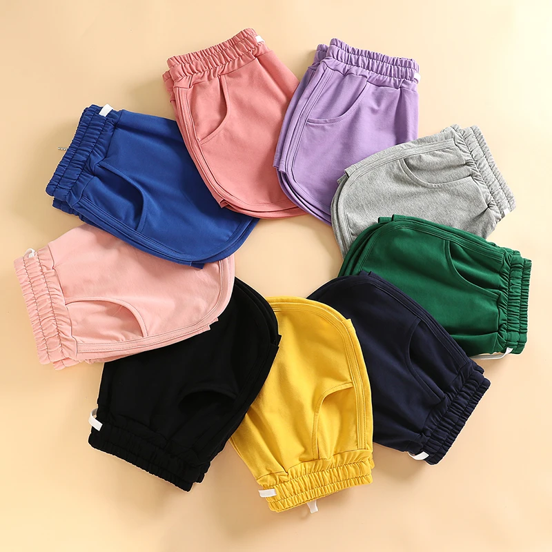 Jvzkass cotton sports shorts female summer 2019 new solid color loose high waist wide leg outside shorts sleep shorts Z292