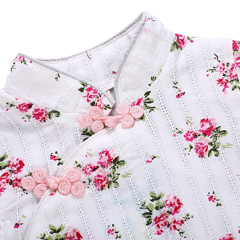 2019 New Baby Girl Clothes Summer Jumpsuit Cute Cheongsam Romper Photography Infant Floral Clothes|Ромперы| |