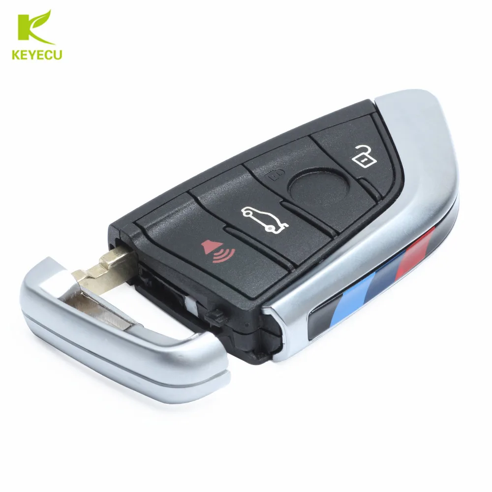 KEYECU Новый дистанционный Автомобильный ключ 4 кнопки 433 МГц для BMW X5 X6 2014 2016 FCC: NBGIDGNG1