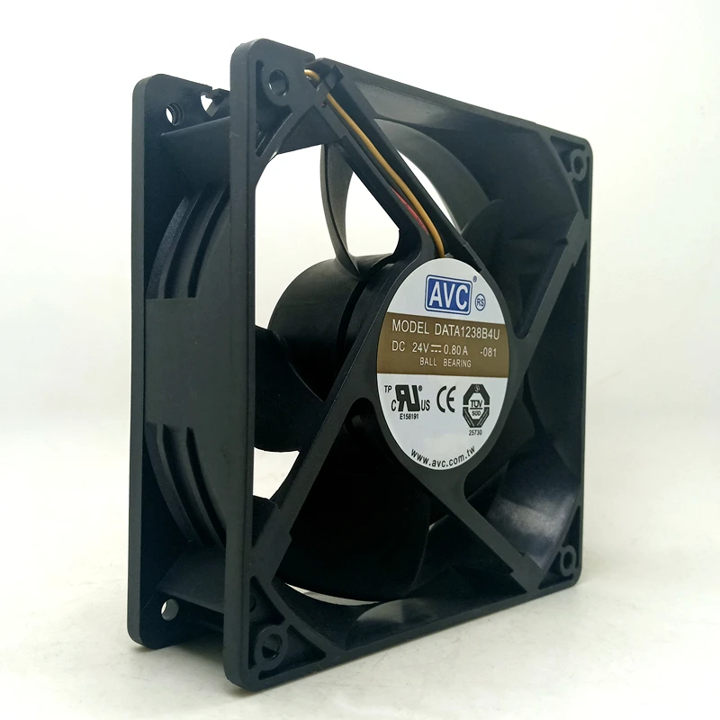 120mm 24V fan For AVC 12cm 12038 Double Ball Fan DATA1238B4U For CT Converter Radiator cooling Fan