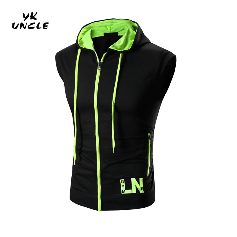 Мужские модные майки мужская майка на молнии для фитнеса Стрингер без рукавов