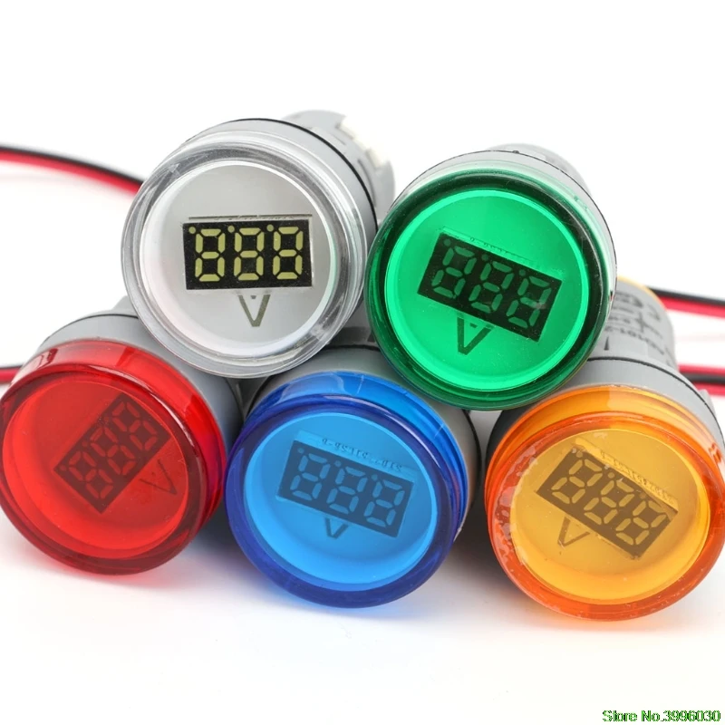 Цифровой амперметр измеритель тока 22 мм диапазон измерения 0 220 А В переменного